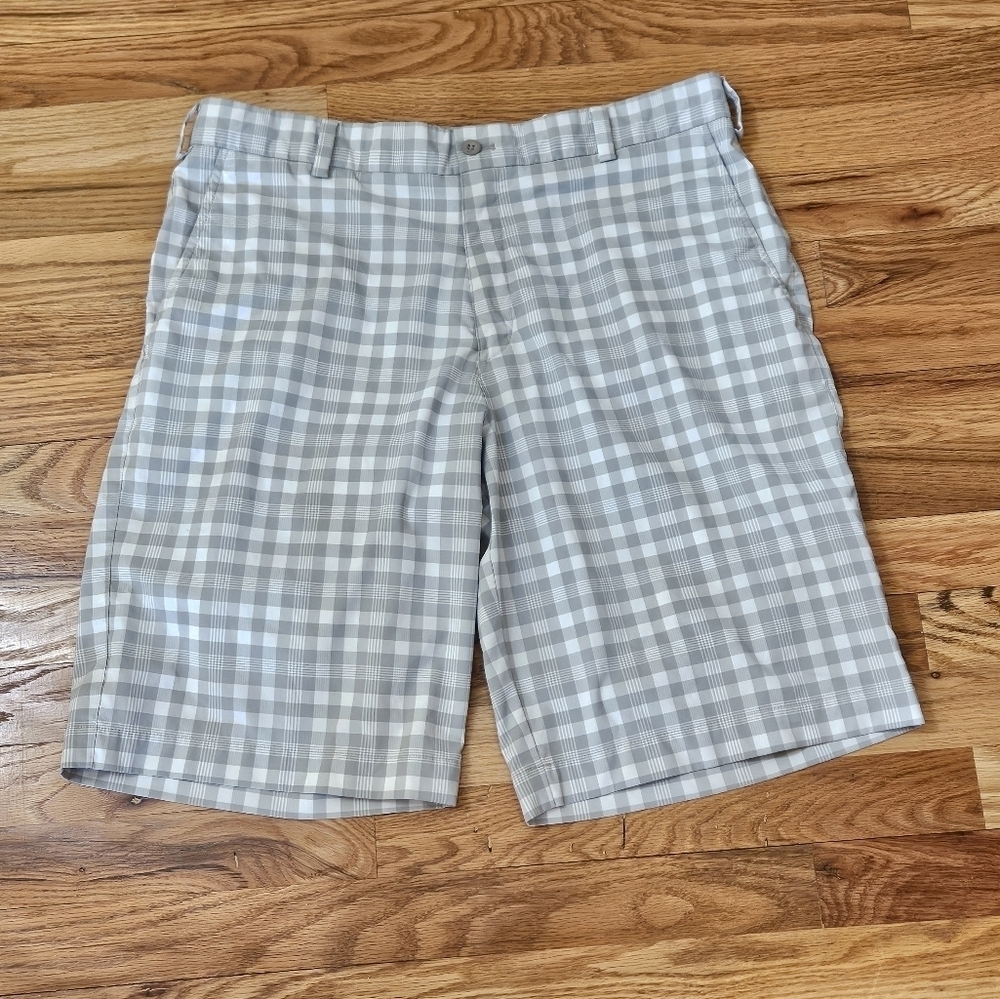 Nike Golf Shorts Dri-Fit Performance Plaid Flat Athletic Men’s Size 34